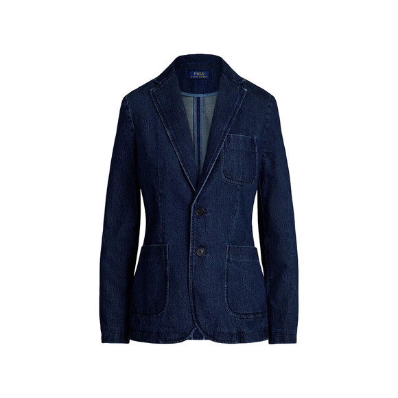 Polo Ralph Lauren Jackets & Blazers - Polo Ralph Lauren Women's 6 Cotton Denim Single-Breasted Blazer • Reg Price $498